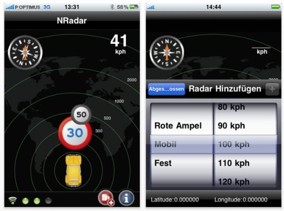 Screenshot NRadar DACH