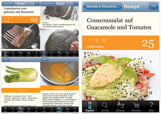 Screenshot Universal-App Kochen!