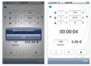Etwas müde Grafik, aber die App zählt die Kosten live hoch und warnt auch, wenn ein vorher definierter Höchstbetrag erreicht wird.