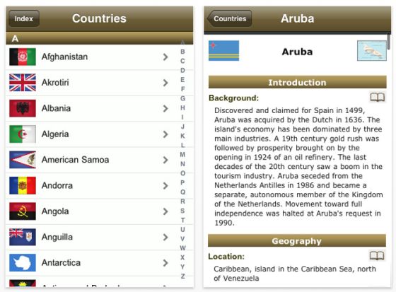 WFB_2010_Screen1 Screenshot World Factbook 2010