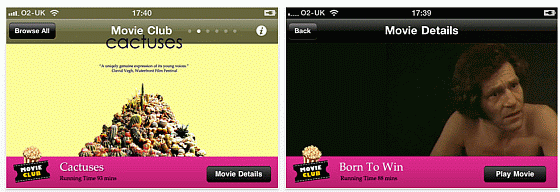 Screenshot iPhone und iPod Touch Movie Club