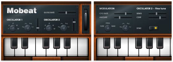 Mobeat Synthesizer für iPhone und iPod Touch