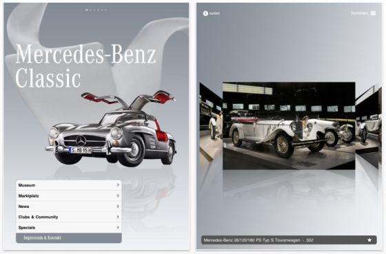 Mercedes-Benz Classic iPad-App