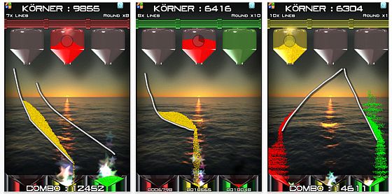 Sand Slides - Puzzle Spiel für iPhone, iPod Touch und iPad - Screenshot