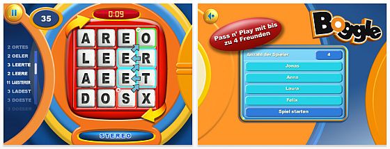 Boggle_Screen Boggle für iPad Screenshot