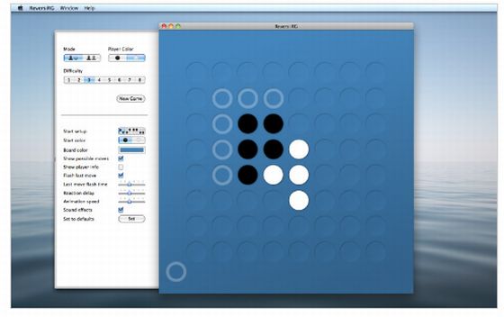 Reversi von Roadgames für den Mac - Screenshot