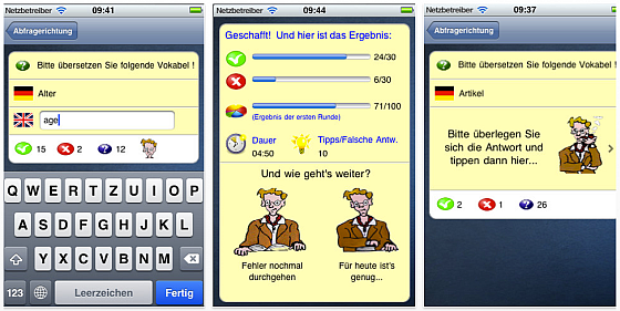 Drill-Meister Lern-App iphone Screenshots