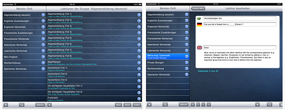 Drill-Meister Sprachlern-App