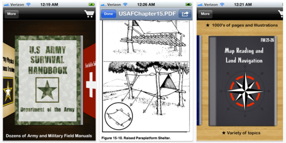 iSurvival Army Survival and Field Manuals