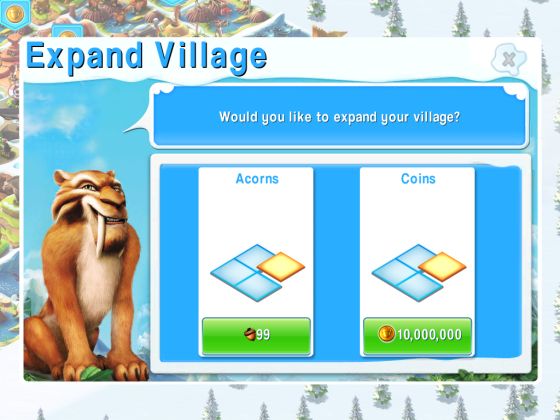 Ice_Age_screenshot_iPad_1 Ice Age die Siedlung - Screenshot