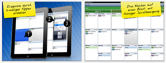 Easy Calendar für iPad Screenshots