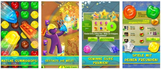 Farbenfroh und fair: Gummy Drop! wird sich im App Store durchsetzen, weil es neue Ideen bietet und das Spiel einfach Spaß macht.